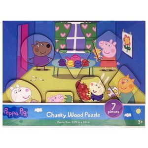 Peppa Pig Chuck Wood Puzzle Living Room